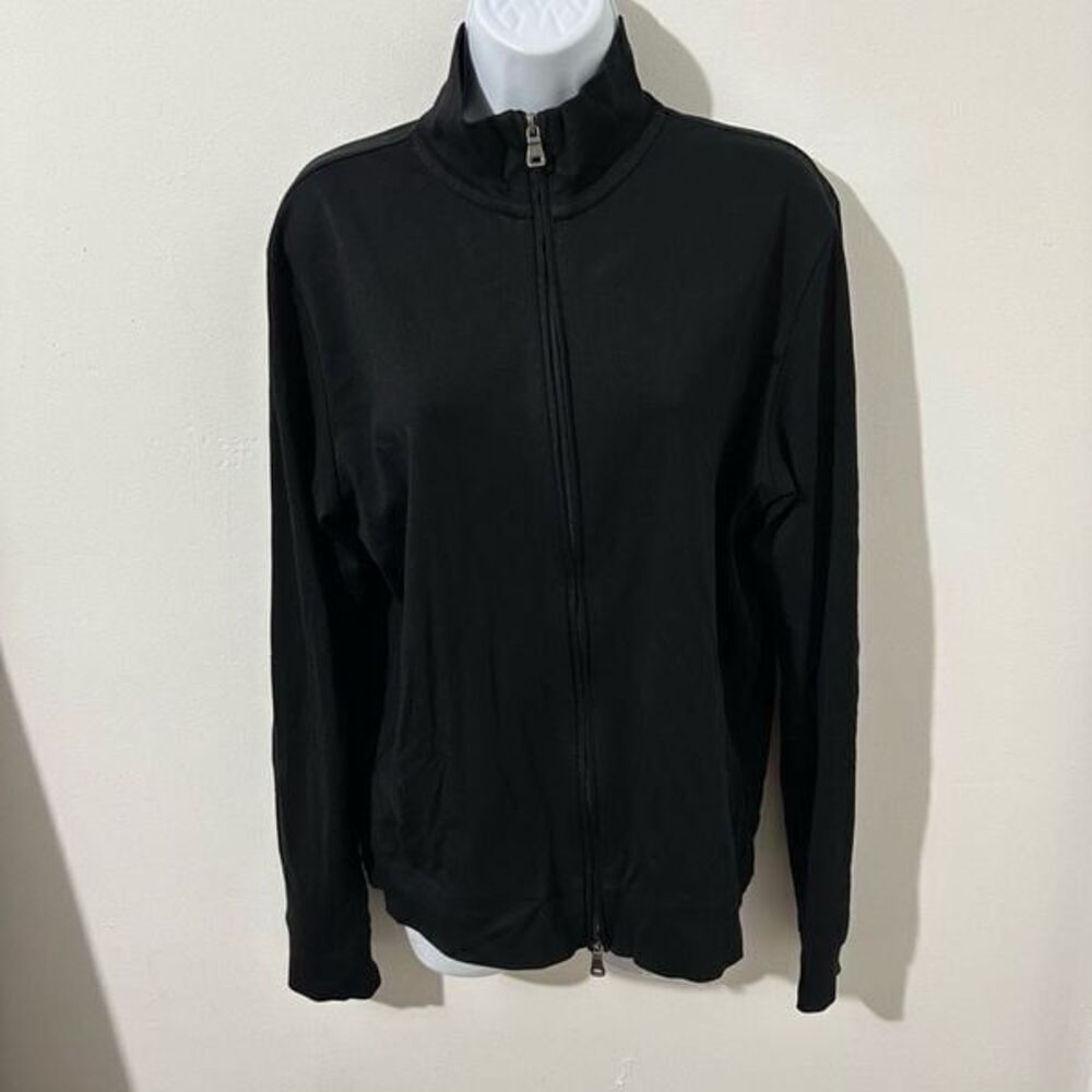 Hugo Boss full zipper, Black Regular Fit Full Zip Cotton Pull Over A637